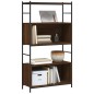 vidaXL Estantería hierro madera ingeniería marrón roble 80x30x145,5 cm vidaXL Estantería hierro madera ingeniería marrón roble 80x30x145,5 cm