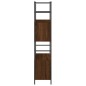 vidaXL Estantería hierro madera ingeniería marrón roble 80x30x145,5 cm vidaXL Estantería hierro madera ingeniería marrón roble 80x30x145,5 cm