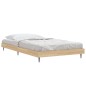 vidaXL Estructura de cama madera contrachapada roble Sonoma 90x190 cm