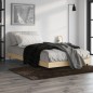 vidaXL Estructura de cama madera contrachapada roble Sonoma 90x190 cm