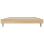 vidaXL Estructura de cama madera contrachapada roble Sonoma 90x190 cm