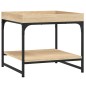 vidaXL Mesa de centro madera ingeniería roble Sonoma 49,5x49,5x45 cm