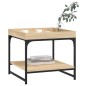 vidaXL Mesa de centro madera ingeniería roble Sonoma 49,5x49,5x45 cm