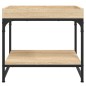 vidaXL Mesa de centro madera ingeniería roble Sonoma 49,5x49,5x45 cm