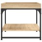 vidaXL Mesa de centro madera ingeniería roble Sonoma 49,5x49,5x45 cm