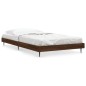 vidaXL Estructura de cama madera contrachapada roble marrón 90x200 cm