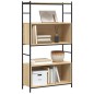 vidaXL Estantería hierro madera ingeniería roble Sonoma 80x30x145,5 cm vidaXL Estantería hierro madera ingeniería roble Sonoma 80x30x145,5 cm