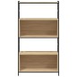 vidaXL Estantería hierro madera ingeniería roble Sonoma 80x30x145,5 cm vidaXL Estantería hierro madera ingeniería roble Sonoma 80x30x145,5 cm