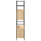 vidaXL Estantería hierro madera ingeniería roble Sonoma 80x30x145,5 cm vidaXL Estantería hierro madera ingeniería roble Sonoma 80x30x145,5 cm