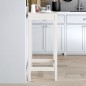 vidaXL Mesa alta de bar madera maciza de pino blanco 50x50x110 cm vidaXL Mesa alta de bar madera maciza de pino blanco 50x50x110 cm