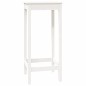 vidaXL Mesa alta de bar madera maciza de pino blanco 50x50x110 cm vidaXL Mesa alta de bar madera maciza de pino blanco 50x50x110 cm