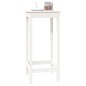 vidaXL Mesa alta de bar madera maciza de pino blanco 50x50x110 cm vidaXL Mesa alta de bar madera maciza de pino blanco 50x50x110 cm