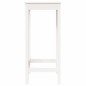 vidaXL Mesa alta de bar madera maciza de pino blanco 50x50x110 cm vidaXL Mesa alta de bar madera maciza de pino blanco 50x50x110 cm
