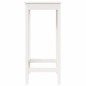 vidaXL Mesa alta de bar madera maciza de pino blanco 50x50x110 cm vidaXL Mesa alta de bar madera maciza de pino blanco 50x50x110 cm