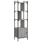 vidaXL Estantería con puerta madera gris Sonoma 44,5x30x154,5 cm vidaXL Estantería con puerta madera gris Sonoma 44,5x30x154,5 cm