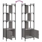 vidaXL Estantería con puerta madera gris Sonoma 44,5x30x154,5 cm vidaXL Estantería con puerta madera gris Sonoma 44,5x30x154,5 cm