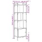 vidaXL Estantería con puerta madera gris Sonoma 44,5x30x154,5 cm vidaXL Estantería con puerta madera gris Sonoma 44,5x30x154,5 cm
