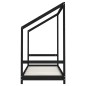 vidaXL Estructura de cama para niños madera de pino negro 80x200 cm vidaXL Estructura de cama para niños madera de pino negro 80x200 cm