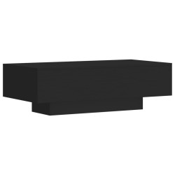 vidaXL Mesa de centro madera de ingeniería negro 100x49,5x31 cm