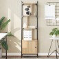 vidaXL Estantería con puerta madera roble Sonoma 44,5x30x154,5 cm vidaXL Estantería con puerta madera roble Sonoma 44,5x30x154,5 cm