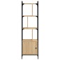 vidaXL Estantería con puerta madera roble Sonoma 44,5x30x154,5 cm vidaXL Estantería con puerta madera roble Sonoma 44,5x30x154,5 cm