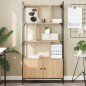 vidaXL Estantería con puertas madera roble Sonoma 76,5x30x154,5 cm vidaXL Estantería con puertas madera roble Sonoma 76,5x30x154,5 cm