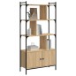 vidaXL Estantería con puertas madera roble Sonoma 76,5x30x154,5 cm vidaXL Estantería con puertas madera roble Sonoma 76,5x30x154,5 cm