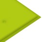 vidaXL Banco de jardín con cojín bambú 120 cm vidaXL Banco de jardín con cojín bambú 120 cm