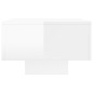 vidaXL Mesa de centro madera de ingeniería blanco brillo 100x49,5x31cm vidaXL Mesa de centro madera de ingeniería blanco brillo 100x49,5x31cm