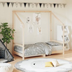 vidaXL Estructura de cama para niños madera maciza de pino 80x160 cm