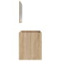 vidaXL Armario de baño con espejo madera de ingeniería roble Sonoma vidaXL Armario de baño con espejo madera de ingeniería roble Sonoma