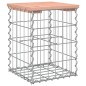 vidaXL Banco jardín diseño gaviones madera abeto Douglas 33x31x42 cm vidaXL Banco jardín diseño gaviones madera abeto Douglas 33x31x42 cm