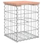 vidaXL Banco jardín diseño gaviones madera abeto Douglas 33x31x42 cm vidaXL Banco jardín diseño gaviones madera abeto Douglas 33x31x42 cm