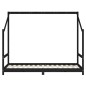 vidaXL Estructura de cama para niños madera de pino negro 90x190 cm vidaXL Estructura de cama para niños madera de pino negro 90x190 cm
