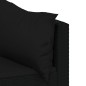 vidaXL Set de muebles de jardín 3 pzas y cojines ratán sintético negro vidaXL Set de muebles de jardín 3 pzas y cojines ratán sintético negro