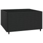 vidaXL Set de muebles de jardín 3 pzas y cojines ratán sintético negro vidaXL Set de muebles de jardín 3 pzas y cojines ratán sintético negro