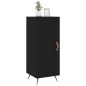 vidaXL Aparador de madera contrachapada negro 34,5x34x90 cm vidaXL Aparador de madera contrachapada negro 34,5x34x90 cm