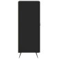 vidaXL Aparador de madera contrachapada negro 34,5x34x90 cm vidaXL Aparador de madera contrachapada negro 34,5x34x90 cm