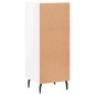 vidaXL Aparador de madera contrachapada blanco brillante 34,5x34x90 cm vidaXL Aparador de madera contrachapada blanco brillante 34,5x34x90 cm