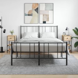vidaXL Mesitas noche 2 uds madera ingeniería roble Sonoma 34x36x70 cm