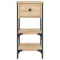 vidaXL Mesitas noche 2 uds madera ingeniería roble Sonoma 34x36x70 cm