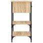vidaXL Mesitas noche 2 uds madera ingeniería roble Sonoma 34x36x70 cm