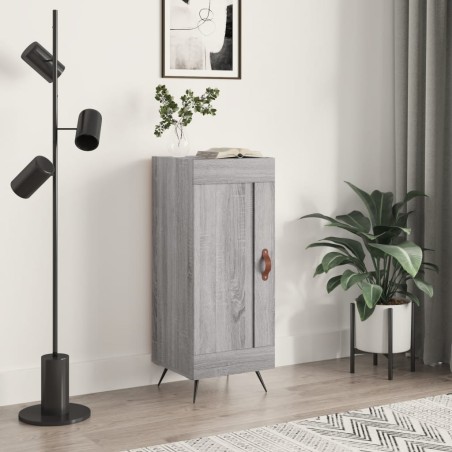 vidaXL Aparador madera de ingeniería gris Sonoma 34,5x34x90 cm