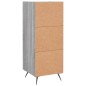 vidaXL Aparador madera de ingeniería gris Sonoma 34,5x34x90 cm vidaXL Aparador madera de ingeniería gris Sonoma 34,5x34x90 cm