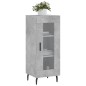 vidaXL Aparador de madera contrachapada gris hormigón 34,5x34x90 cm vidaXL Aparador de madera contrachapada gris hormigón 34,5x34x90 cm