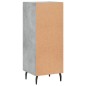 vidaXL Aparador de madera contrachapada gris hormigón 34,5x34x90 cm vidaXL Aparador de madera contrachapada gris hormigón 34,5x34x90 cm
