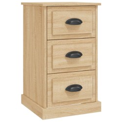 vidaXL Mesita de noche madera contrachapada roble Sonoma 39x39x67 cm