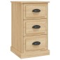 vidaXL Mesita de noche madera contrachapada roble Sonoma 39x39x67 cm vidaXL Mesita de noche madera contrachapada roble Sonoma 39x39x67 cm