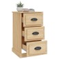 vidaXL Mesita de noche madera contrachapada roble Sonoma 39x39x67 cm vidaXL Mesita de noche madera contrachapada roble Sonoma 39x39x67 cm