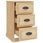 vidaXL Mesita de noche madera contrachapada roble Sonoma 39x39x67 cm vidaXL Mesita de noche madera contrachapada roble Sonoma 39x39x67 cm